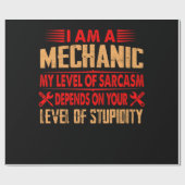 Mechanische Liebhaber| Ich bin ein Mechaniker Geschenkpapier (Flach)