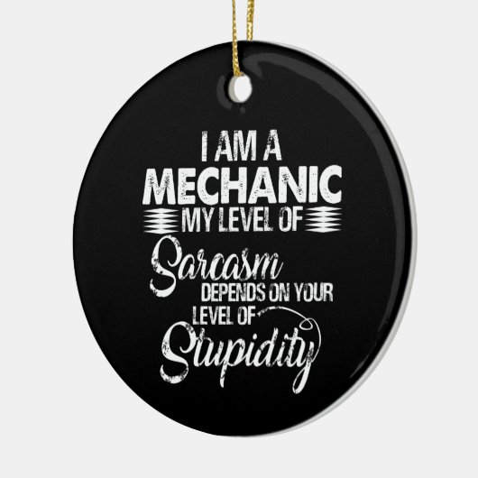 Mechanische Liebhaber| Ich bin ein Mechaniker Keramik Ornament (Links)