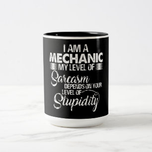 Mechanische Liebhaber   Ich bin ein Mechaniker Zweifarbige Tasse