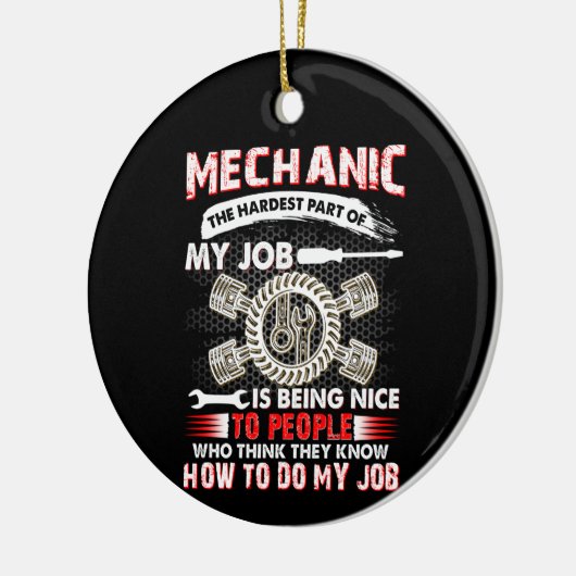 Mechanische Liebhaber| Mechanisch am härtesten Keramik Ornament (Links)