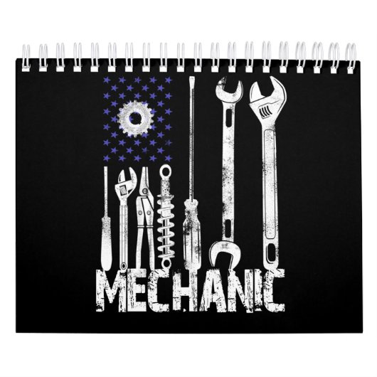 Mechanische Liebhaber| Mechanische Flagge USA Kalender (Titelbild)
