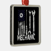Mechanische Liebhaber| Mechanische Flagge USA Ornament Aus Metall (Rechts)