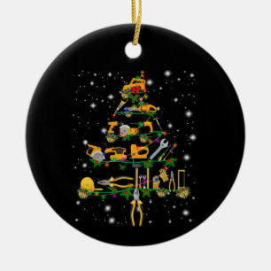 Mechanische Liebhaber   Mechanischer Weihnachtsbau Keramik Ornament