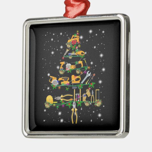 Mechanische Liebhaber| Mechanischer Weihnachtsbaum Ornament Aus Metall (Links)