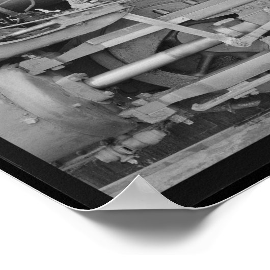 Mechanische Margen: Dampflokomotive Ventilgetriebe Poster (Ecke)