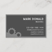 Mechanische, moderne, kundenspezifische Visitenkar Visitenkarte (Vorderseite)