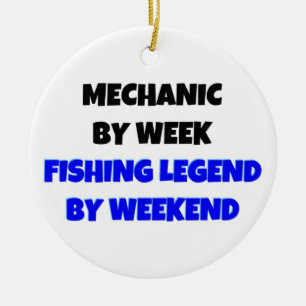 Mechanische nach Tag Fischen Legende bis zum Woche Keramikornament