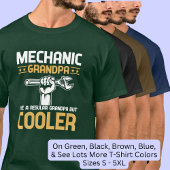 Mechanische Opa Cooler mit Schraubenwerkzeug T-Shirt