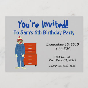 Mechanische Party Einladungen von Sockeln