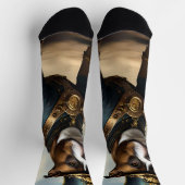 Mechanische Pfoten: Steampunk Staffordshire Terrie Socken (Oben)