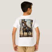 Mechanische Pfoten: Steampunk Staffordshire Terrie T-Shirt (Schwarz voll)