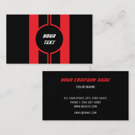 Mechanische Reparatur des Auto mit roten Doppelstr Visitenkarte