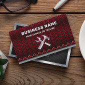 Mechanische Reparatur des Auto von Metallic Red Me Visitenkarte