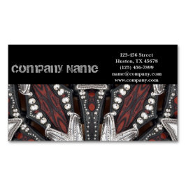 Mechanische Reparatur von Auto aus Gürtelleder Magnetische Visitenkarte