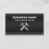 Mechanische Reparatur von Auto aus Metall Visitenkarte (Vorderseite)