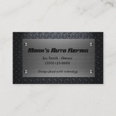 Mechanische Reparatur von Auto für die Diamantplat Visitenkarte (Vorderseite)