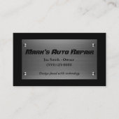 Mechanische Reparatur von Auto-Stahlplatten Visitenkarte (Vorderseite)