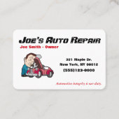 Mechanische Reparatur von Auto Visitenkarte (Vorderseite)