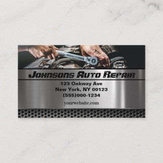 Mechanische Reparatur von Auto Visitenkarte