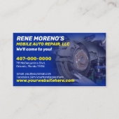 Mechanische Reparatur von Personenkraftwagen, 2 Se Visitenkarte (Vorderseite)