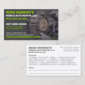 Mechanische Reparatur von Personenkraftwagen, 2 Se Visitenkarte (Vorne/Hinten)