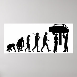 Mechanische Reparatur Werkstatt Mitarbeiter Mens A Poster