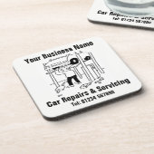 Mechanische Reparaturen oder Garagenreparaturen Getränkeuntersetzer (Linke Seite)