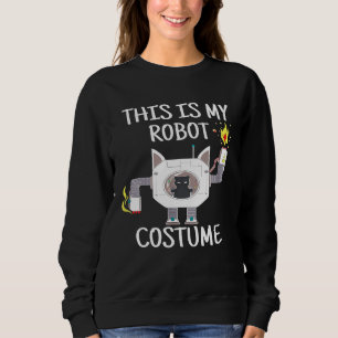 Mechanische Robotik Black Cat Das ist mein Roboter Sweatshirt