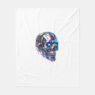 Mechanische Schädelmatrix Fleecedecke