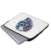 Mechanische Schädelmatrix Laptopschutzhülle (Vorne Knopf)