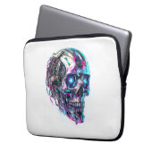 Mechanische Schädelmatrix Laptopschutzhülle (Vorderseite Links)