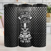 Mechanische Schädelwarnung Thermosbecher