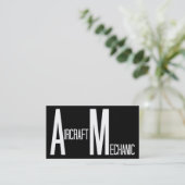 Mechanische schwarze und weiße Visitenkarte (Stehend Vorderseite)