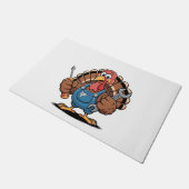 Mechanische Squad Türkei Erntedank Gobbler Fußmatte (Schrägansicht)