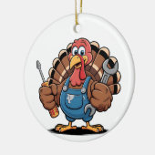 Mechanische Squad Türkei Erntedank Gobbler Keramik Ornament (Links)