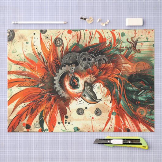 Mechanische Steampunk-Entkopplung Seidenpapier (Handwerk)