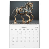 Mechanische Steampunk-Hengste Kalender (Feb 2027)