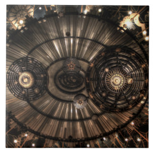 Mechanische Steampunk-Sternbilder Fliese