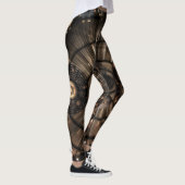 Mechanische Steampunk-Sternbilder Leggings (Rechts)