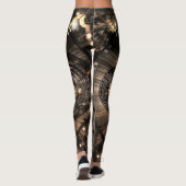 Mechanische Steampunk-Sternbilder Leggings (Rückseite)