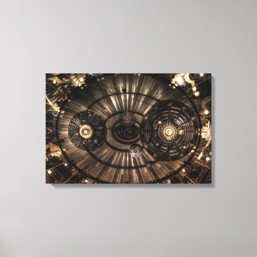 Mechanische Steampunk-Sternbilder Leinwanddruck (Vorderseite)