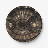 Mechanische Steampunk-Sternbilder Pappteller (Vorderseite)