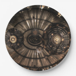 Mechanische Steampunk-Sternbilder Pappteller