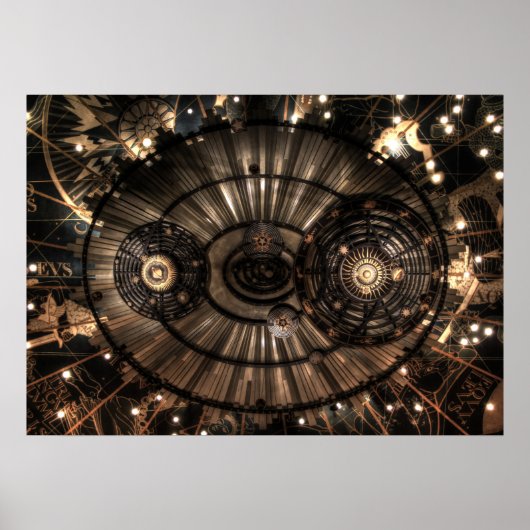 Mechanische Steampunk-Sternbilder Poster (Vorne)