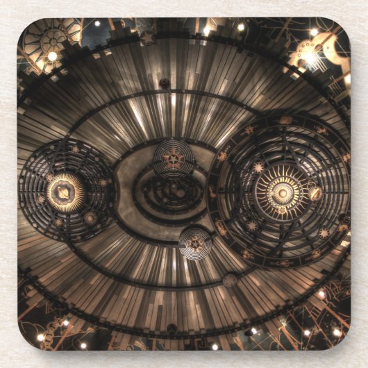 Mechanische Steampunk-Sternbilder Untersetzer (Vorderseite)