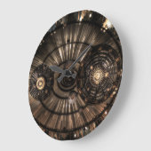 Mechanische Steampunk Tierkreis-Konstellationen Große Wanduhr (Winkel)