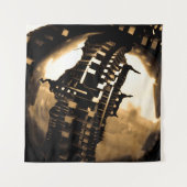 Mechanische Steampunkgeere Wandteppich (Vorderseite)