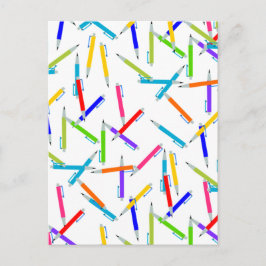 Mechanische Stifte Art Lehrer, Postkarte