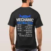 Mechanische Stundenrate sonnig T-Shirt (Rückseite)