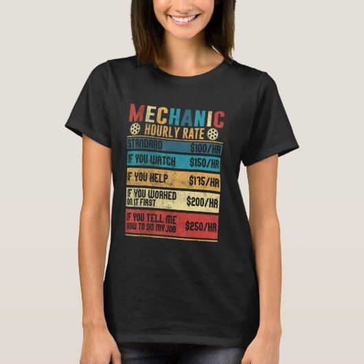 Mechanische Stundensätze Arbeitslosenquote bei Aut T-Shirt (Vorderseite)